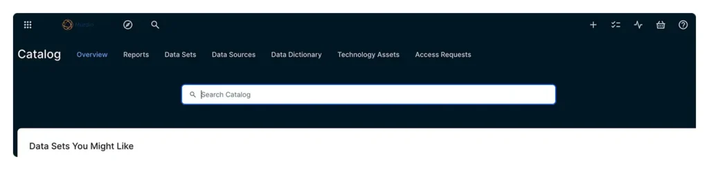 Collibra Data Catalog search and browsing